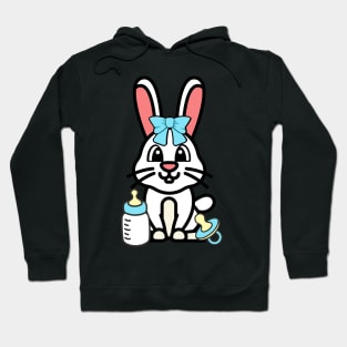 Cute Bunny Gender reveal - its a boy Hoodie